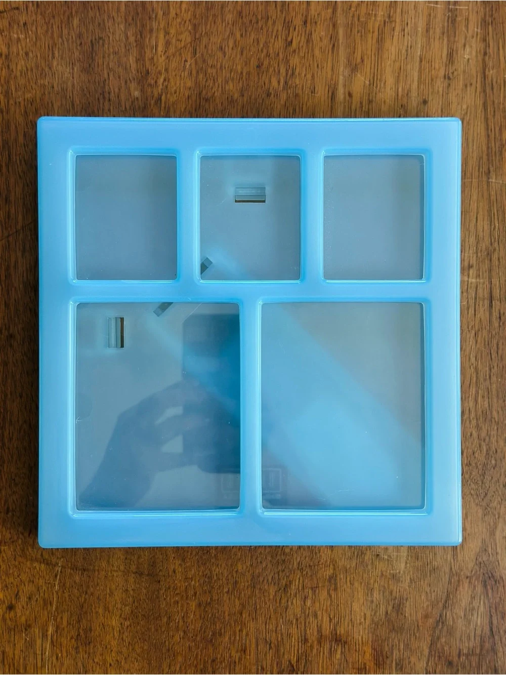 Blue Photo Album & Assorted Picture Frames - Blue, Gold, Gray